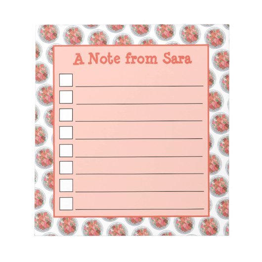 ハワイアン料理アヒツナポケボウルハワイ料理 ノートパッド (正面)