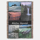 ハワイアン景観収集ブランケット スローブランケット (正面縦)