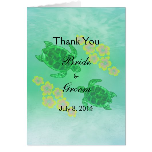 ハワイアン本音結婚の感謝 (正面)