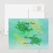 ハワイアン本音結婚の感謝 ポストカード (正面/裏面)