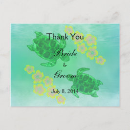 ハワイアン本音結婚の感謝 ポストカード