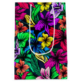 ハワイアン柄 ミディアムペーパーバッグ (裏面)