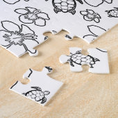 ハワイアン模様成体着色パズル ジグソーパズル (側面)