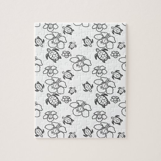 ハワイアン模様成体着色パズル ジグソーパズル (縦)