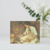 ハワイアン母子 ポストカード (スタンド正面)