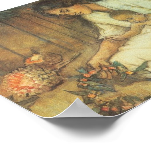 ハワイアン母子 – Charles W. Bartlett ポスター (角)