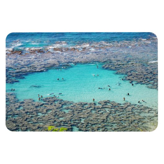 ハワイアン沿岸ビューフォトマグネット マグネット (横)