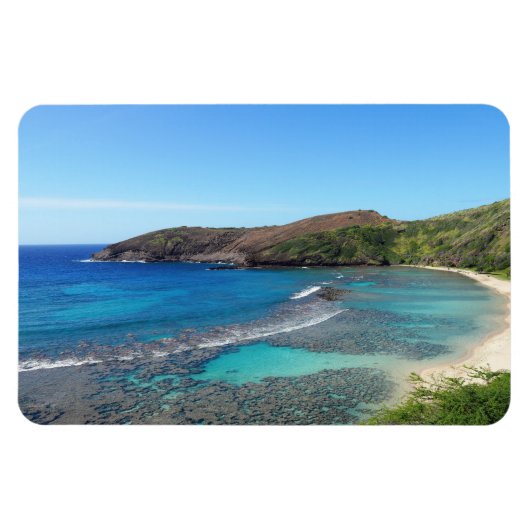 ハワイアン沿岸ビューフォトマグネット マグネット (横)