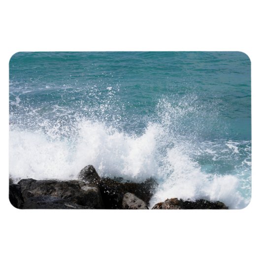 ハワイアン沿岸ビューフォトマグネット マグネット (横)