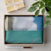 ハワイアン海ウェーブビーチアクアブルー 薄葉紙 (ギフト)