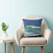 ハワイアン海ハワイウェイズアクアティール（緑がかった色）ブルーシー クッション (椅子)