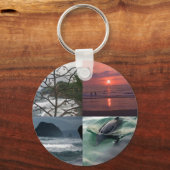 ハワイアン海ビーチツリーフォトビュー キーホルダー (裏面)