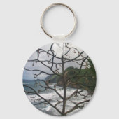ハワイアン海ビーチツリーフォトビュー キーホルダー (正面)