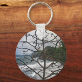 ハワイアン海ビーチツリーフォトビュー キーホルダー (正面)