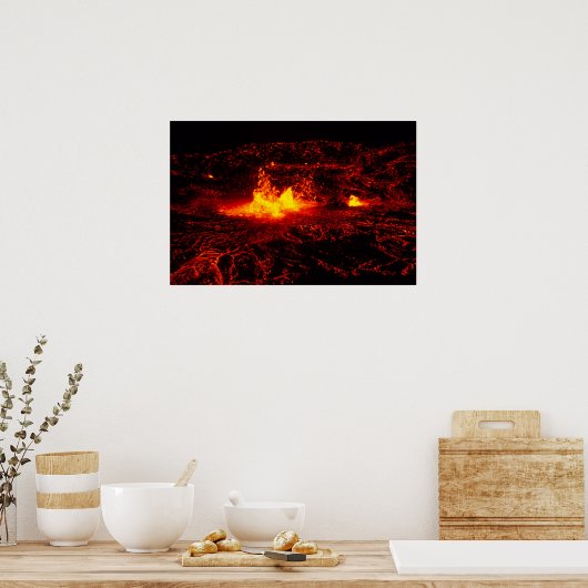 ハワイアン溶岩流 ポスター (キッチン)