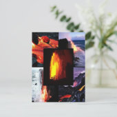 ハワイアン溶岩火山 ポストカード (スタンド正面)