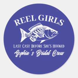 ハワイアン漁師スタイルのブルー・バチェロレッテパーティー ラウンドシール