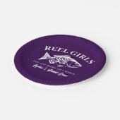 ハワイアン漁師スタイルの独身最後のパーティー ペーパープレート (アングル)