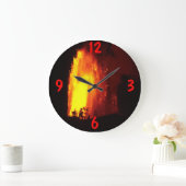 ハワイアン火山の溶岩流 ラージ壁時計 (ホーム)