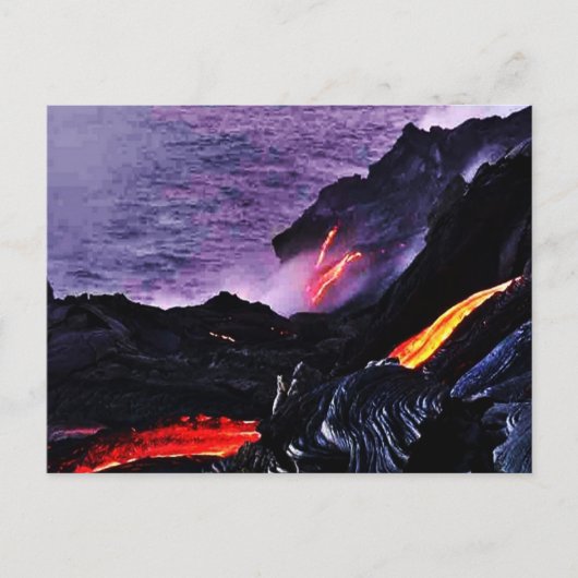 ハワイアン火山はがき ポストカード (正面)
