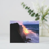 ハワイアン火山はがき ポストカード (スタンド正面)