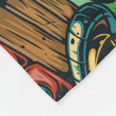 ハワイアン熱帯カラフルのシームレスパターン フリースブランケット (角)