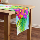 ハワイアン熱帯シームレスパターン ショートテーブルランナー (インサイチュ)