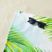 ハワイアン熱帯シームレスパターン ビーチタオル (インサイチュ)