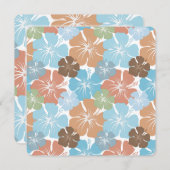 ハワイアン熱帯ハイビスカスフラワーズSweet sixteen 招待状 (正面/裏面)