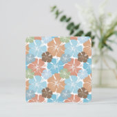 ハワイアン熱帯ハイビスカスフラワーズSweet sixteen 招待状 (スタンド正面)