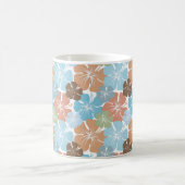 ハワイアン熱帯ハイビスカスフラワー コーヒーマグカップ (中央)