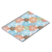 ハワイアン熱帯ハイビスカスフラワー ノートブック (左側)