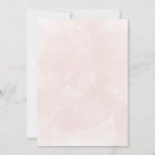 ハワイアン熱帯ピンクのフローラリースベビースシャワー 招待状 (裏面)