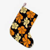 ハワイアン熱帯天然フローラシームレスパターン スモールクリスマスストッキング (正面 (吊り時))