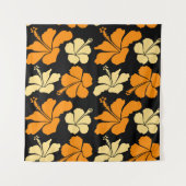 ハワイアン熱帯天然フローラシームレスパターン  タペストリー (正面(横))