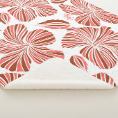 ハワイアン熱帯天然フローラ、茶色。  シェルパブランケット (3/4)