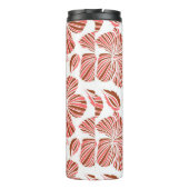 ハワイアン熱帯天然フローラ、茶色。  タンブラー (裏面)