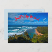 ハワイアン熱帯島 ポストカード (正面/裏面)