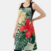 ハワイアン熱帯植物、カラフル花。 エプロン (インサイチュ)