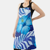 ハワイアン熱帯植物、ハイビスカスパターン。 エプロン (インサイチュ)