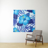 ハワイアン熱帯植物、ハイビスカスパターン。 タペストリー (インサイチュ)