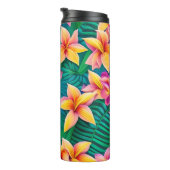 ハワイアン熱帯花模様 タンブラー (回転右)