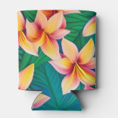 ハワイアン熱帯花模様 缶クーラー (裏面)