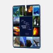 ハワイアン熱帯雨弓とサンセット メタルオーナメント (正面左)