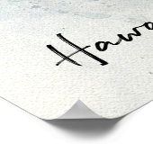 ハワイアン熱帯魚の水の色 – ムーア風アイドル ポスター (角)