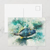 ハワイアン熱帯魚の水彩 – フィレフィッシュ ポストカード (正面/裏面)
