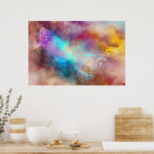 ハワイアン熱帯魚の水彩 – Parrotfish ポスター (キッチン)