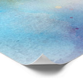 ハワイアン熱帯魚の水彩 – Parrotfish ポスター (角)