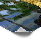 ハワイアン王亀葉像サイドビュー ポスター (角)