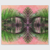 ハワイアン王室のパームズ ラッピングペーパー (フラット)